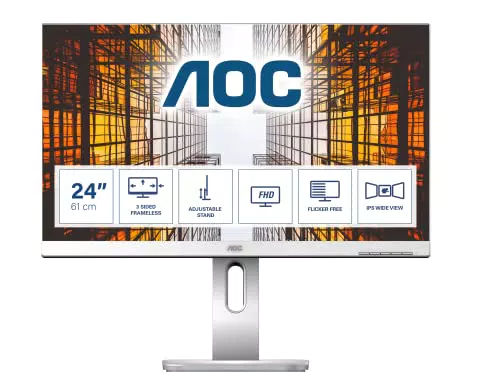 AOC X24P1 - 24 Zoll WUXGA Monitor, höhenverstellbar, 1920x1200, 60 Hz, USB Hub