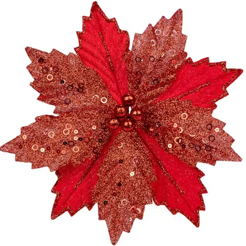 Arborus Künstlicher Weihnachtsstern Christbaumschmuck Adventsdeko