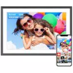 Digitaler Bilderrahmen ARZOPA 15,6 Zoll FHD Touchscreen mit 32GB Speicher - Fernfreigabe von Fotos und Videos - Kalender, Wetter, Musik