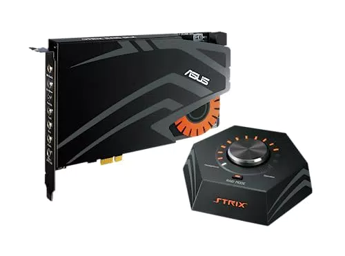 Asus Strix Raid DLX Gaming Soundkarte mit Kopfhörerverstärker und 124dB SNR