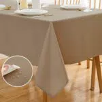 ATsense Tischdecke Abwaschbar, Wasser- und Schmutzabweisend, Bügelfrei, Rechteckig
