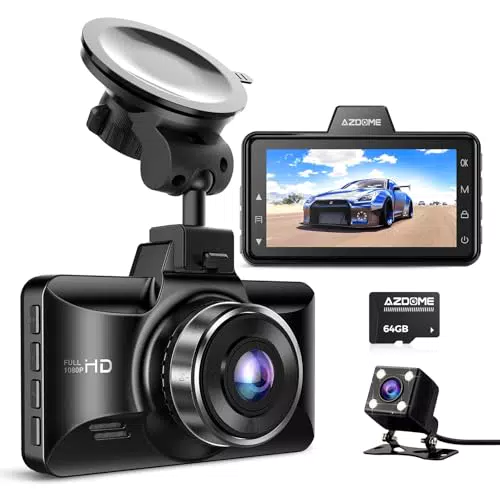 AZDOME M01 Pro Dashcam 1080P FHD mit Dual Kamera und Parküberwachung