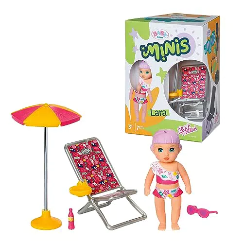 BABY born Minis Pferde-Spielset mit Puppe Kim und Pferd