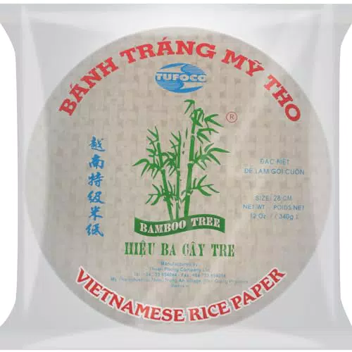 Bamboo Tree Reispapier 28 cm für Sommerrollen