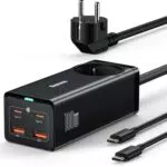 Baseus 100W USB C Ladegerät mit Steckdose und 4 Ports für MacBook und iPhone