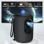 Lisowod Mini Beamer 4K mit WiFi, Bluetooth und 1080P Full HD - Tragbarer Projektor