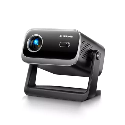 Beamer Mini Projektor Full HD 1080P mit WiFi, Bluetooth und Auto Trapezkorrektur