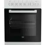 Beko FSM57100GW Elektro-Herd mit Glaskeramik-Kochfeld, freistehend, 50 cm