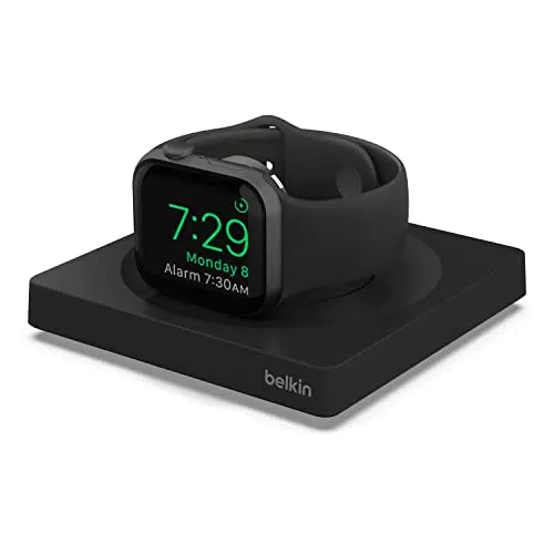 Belkin Apple Watch Ladegerät, MFi-zertifiziertes Ladepad mit Weckermodus