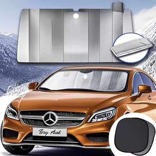 Big Ant Frontscheibenabdeckung für Auto, SUV und LKW – Wetterfest gegen Schnee und Frost