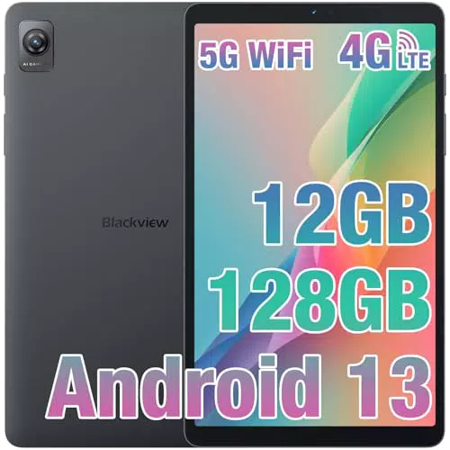 Blackview Tab60 Tablet 8, 68 Zoll Android 13 Tablet 4G LTE 5G WiFi 12GB RAM 128GB ROM 6050mAh