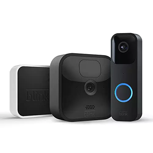 Blink Outdoor HD-Überwachungskamera mit Videotürklingel und Zwei-Wege-Audio