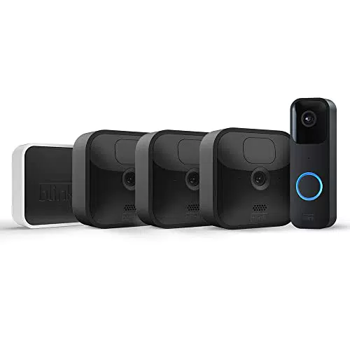 Blink Outdoor HD-Überwachungskamera mit Videotürklingel und Zwei-Wege-Audio
