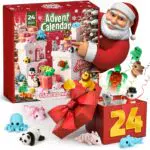 BLOOOK Adventskalender Tiere - 3D Gedruckte Weihnachtsdeko für Kinder und Erwachsene