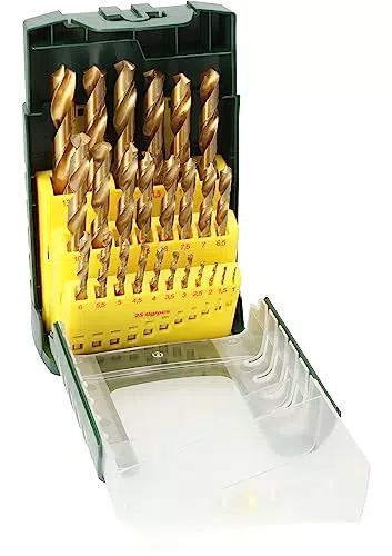 Bosch HSS-TiN Metallbohrer Set für Eisen, Stahl und Nichteisenmetalle Ø 1-13 mm