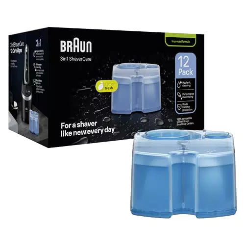 Braun 3-in-1 ShaverCare Reinigungskartuschen für hygienische Rasierer-Reinigung