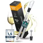 Brendo Weinkühler 4-in-1 Edelstahl Set mit Flaschenkühler und Dekanter