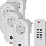 Brennenstuhl Funkschalt-Set RC CE1 – Funksteckdosen für Innenbereich mit Handsender