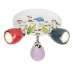 BRILLIANT Lampe Birds LED Spotrondell GU10 3W mit schwenkbaren Köpfen