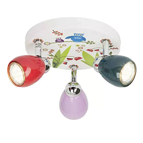 BRILLIANT Lampe Birds LED Spotrondell GU10 3W mit schwenkbaren Köpfen