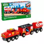BRIO Feuerwehr-Löschzug mit Schlauch und Wassertank – Spielzeug ab 3 Jahren
