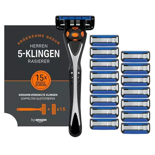 Amazon Herrenrasierer mit 5 Klingen – Hochwertige Rasur für jeden Tag
