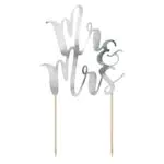 Mr & Mrs Cake Topper - Tortenstecker für Hochzeiten und Feierlichkeiten