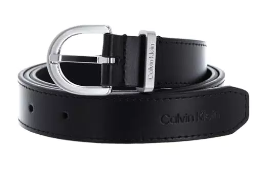 Calvin Klein Gürtel CK Must Metal Loop 2,5 cm Ledergürtel für Damen