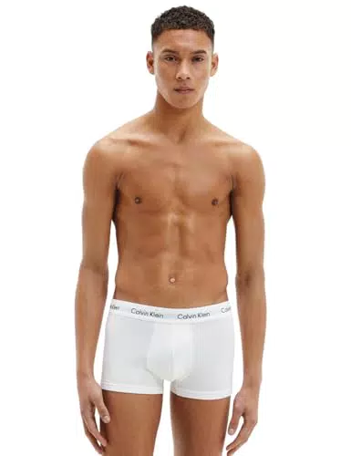 Calvin Klein Herren Boxershorts Low Rise Trunks aus Baumwolle mit Stretch