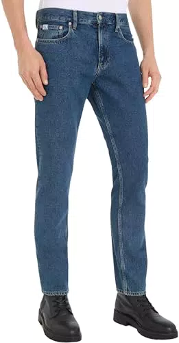 Calvin Klein Herren Jeans Straight Fit - Blau
