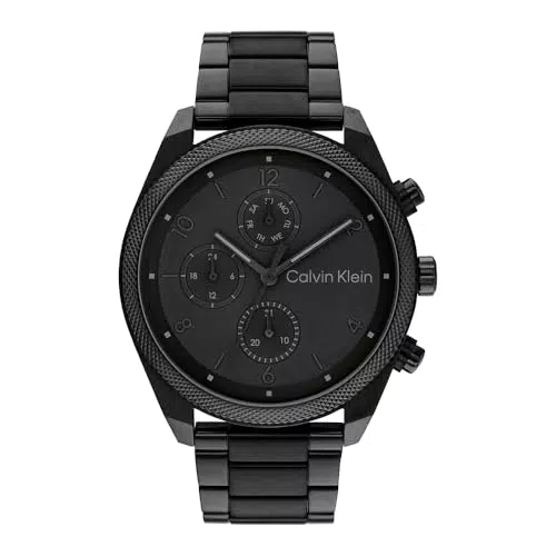 Calvin Klein Impact Quarz Uhr für Herren mit Edelstahl- oder Lederarmband