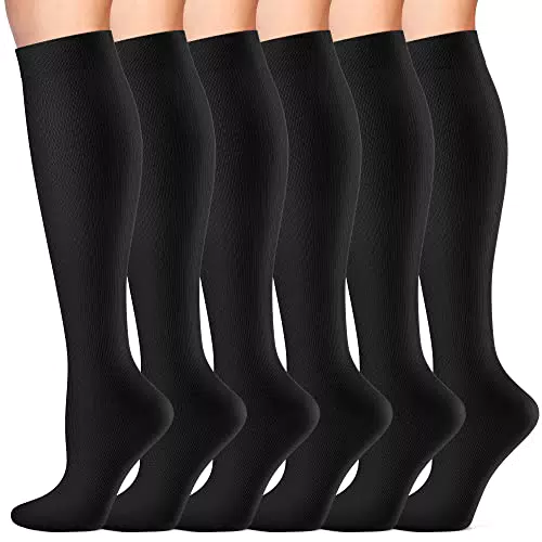 CAMBIVO Kompressionsstrümpfe für Damen und Herren, 8-15 mmHg, ideal für Sport und Reisen