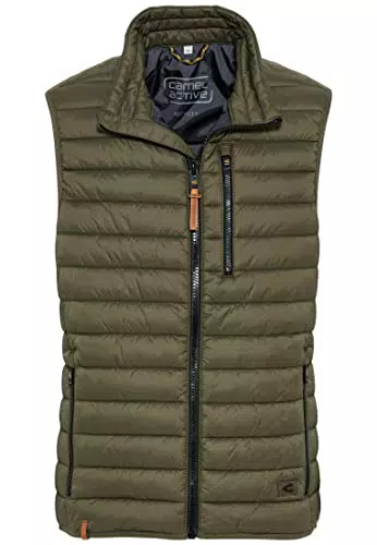 Camel Active Herren Steppweste ohne Kapuze - Leichte Outdoor-Jacke