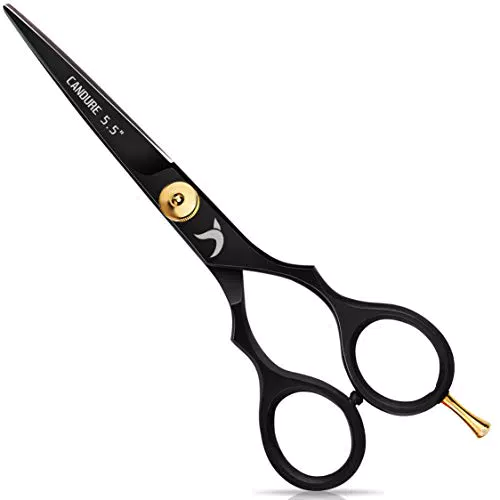 Candure Friseurschere 5,5" - Professionelle Haarschneideschere aus rostfreiem Stahl