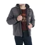 Carhartt Herren Lockere Arbeitsjacke aus Segelleinen mit Sherpa-Futter