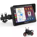 Carpuride W702 Motorrad GPS mit kabellosem CarPlay und Android Auto 7 Zoll
