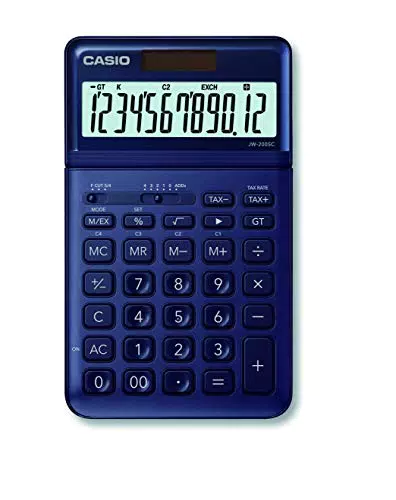 CASIO JW-200SC Tischrechner mit Steuerberechnung, Solar- und Batteriebetrieb