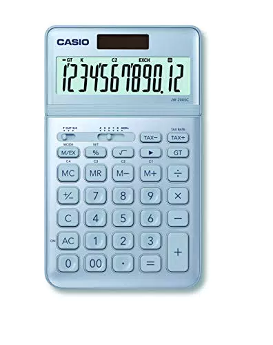CASIO JW-200SC Tischrechner mit Steuerberechnung, Solar- und Batteriebetrieb