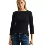 Cecil Damen Basic Boatneck T-Shirt - Weiß