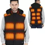 Cinlinso Beheizbare Weste für Damen und Herren - Unisex Heizjacke mit 3 Temperaturstufen