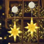 CNMTCCO LED Weihnachtsstern Fensterleuchten für Innen und Außen