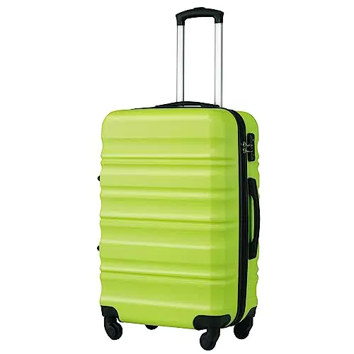COOLIFE Hartschalen-Koffer Trolley Rollkoffer Reisekoffer mit TSA-Schloss und 4 Rollen