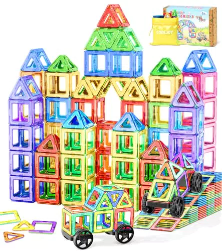 COOLJOY Magnetspielzeug für Kinder ab 2 Jahren - Montessori Magnetbausteine