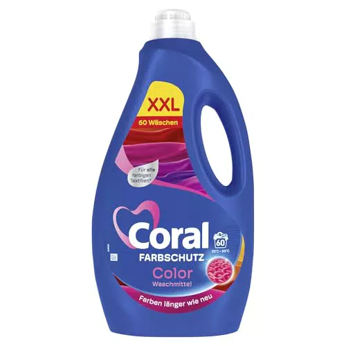 Coral Farbschutz Waschmittel Flüssig für langanhaltende Farbfrische