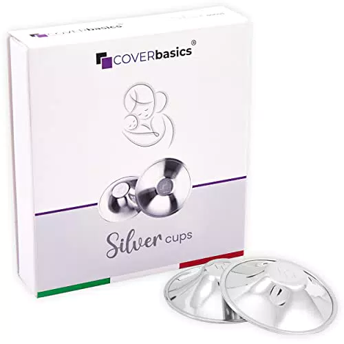 COVERbasics Silberhütchen – Stillhütchen aus Silber für empfindliche Brustwarzen