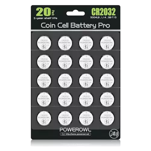 POWEROWL CR2032 Knopfzelle 3V Lithium Batterie für Geräte