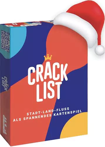 Crack List Familienspiel - Kartenspiel für 2-8 Spieler ab 10 Jahren