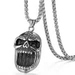 Cupimatch Totenkopf Kette Herren mit Edelstahl Anhänger und Flaschenöffner