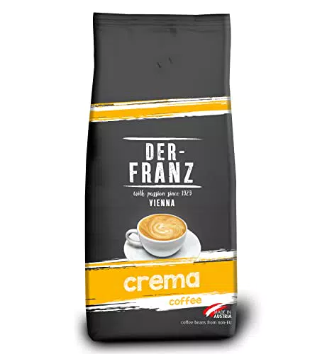 Der-Franz Crema Kaffee, ganze Bohne, 1000 g