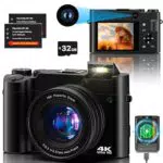 Digitalkamera 4K Dual Kamera 64 MP mit Anti-Shake und 16X Digitalzoom